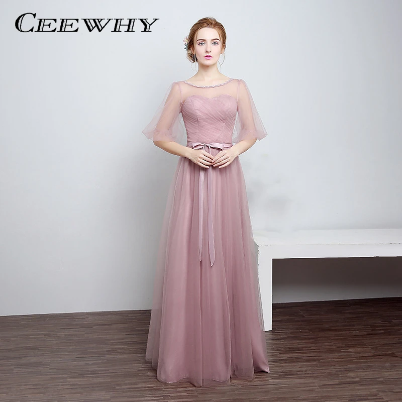 CEEWHY с коротким рукавом вечерние платья длинные элегантные vestido de festa длинное