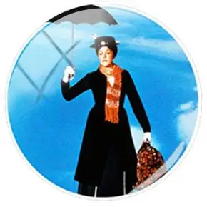 NS412 7 TAFREE классический фильм Mary Poppins картина DIY 25 мм стеклянный кабошон купол для браслета ожерелье Ювелирные серьги фурнитура - Цвет: NS412 7