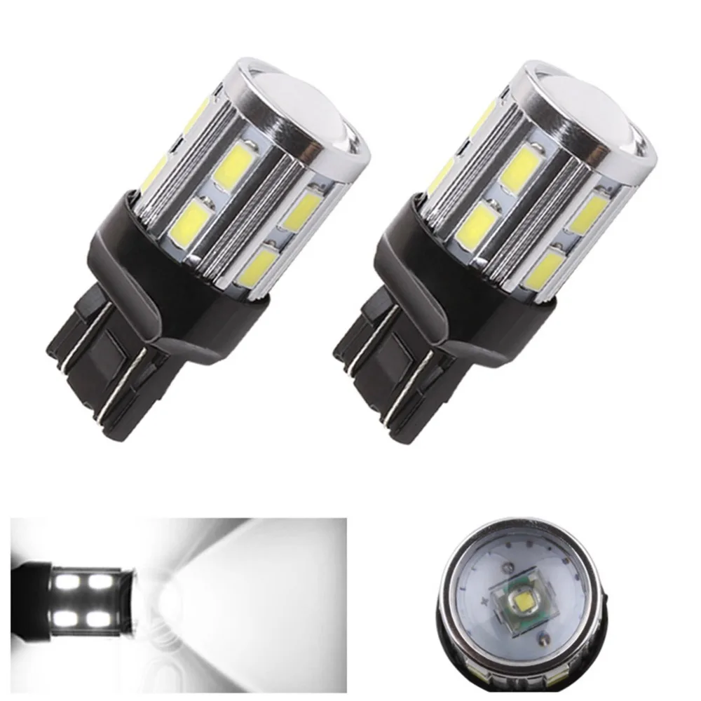 2 шт. Автомобильные светодиодные лампы T20 7443 12 SMD 5730 W21/5 Вт 5 Вт|car light|auto parkingauto led |