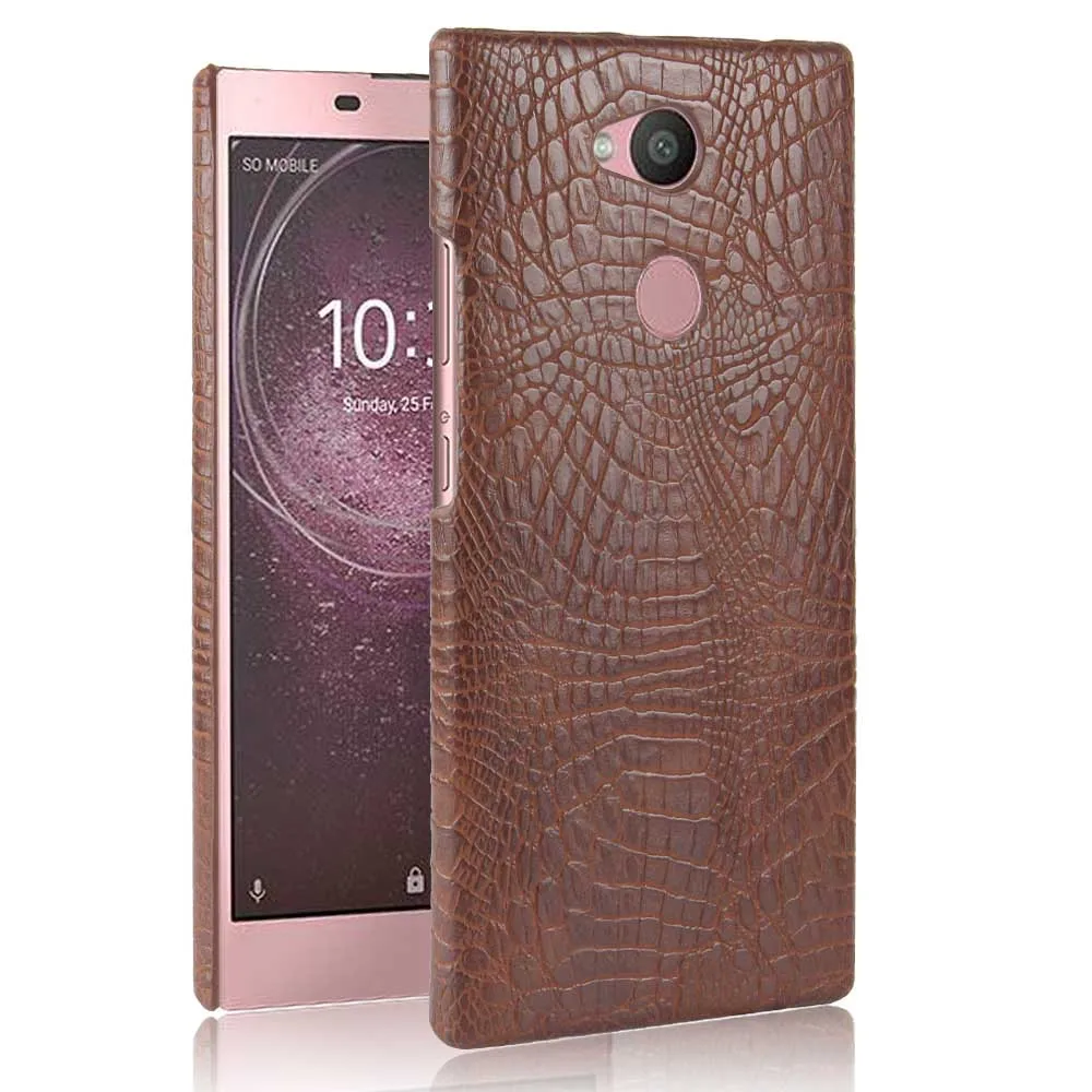 Шубин Новый чехол для sony Xperia L2 5 &quotРоскошные крокодиловой кожи искусственная