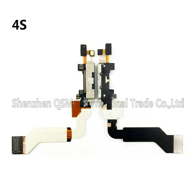 Зарядный шлейф для iPhone 4S 5 5C 5S SE USB зарядное устройство Порт платы док-разъем с микрофоном гибкий кабель для iPhone 4S