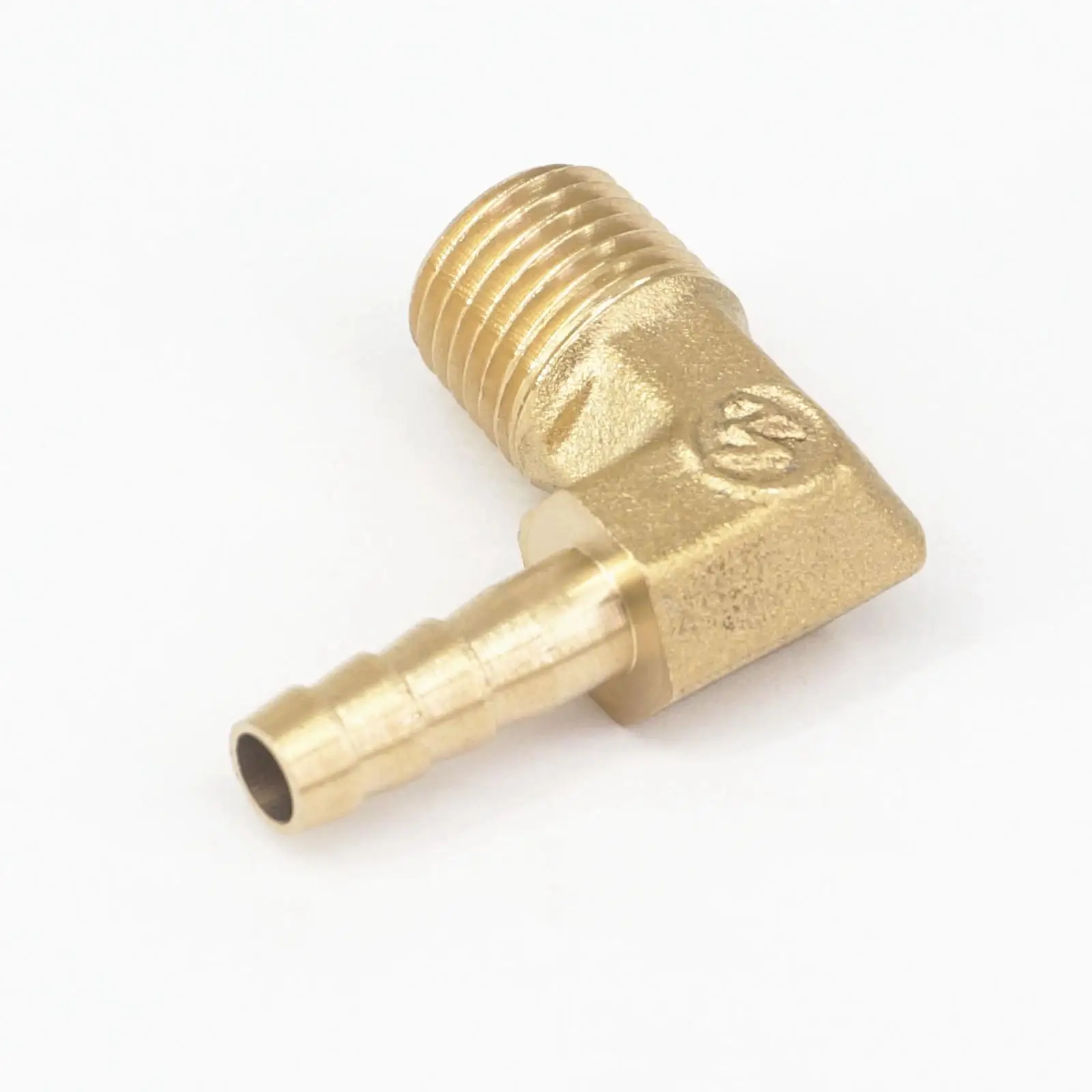 Шланг Колючая I/D 6 мм x 1/4 &quotBSP штыревая резьба Локоть Латунная муфта сращиватель