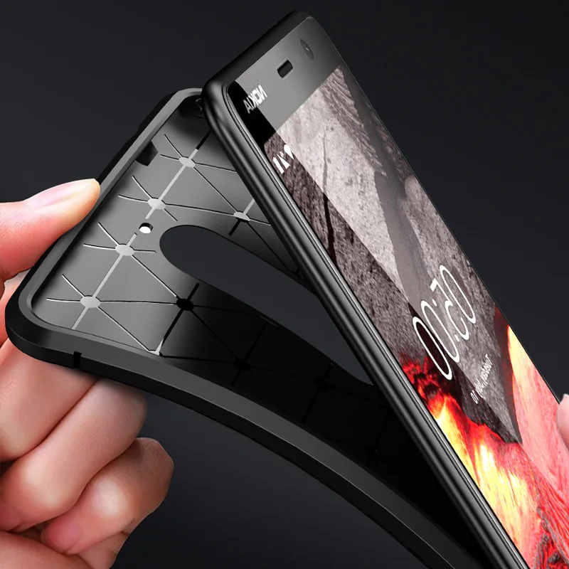 Роскошный чехол для телефона из углеродного волокна Nokia 9 PureView 3 1 2 5 7 Plus 8 X6 X5 X3 X7 4