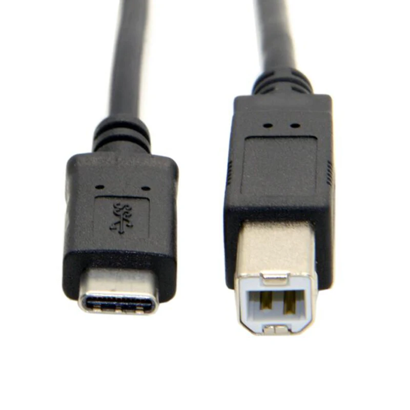 USB C 3 1 Type Штекерный разъем для 2 0 B типа Мужской кабель передачи данных|Кабели