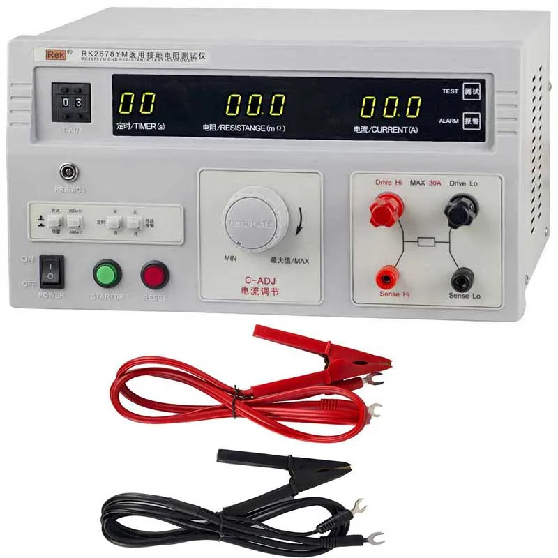 Новый 220 В RK2678YM 30A 0 600 М Омега медицинский измеритель безопасности заземления