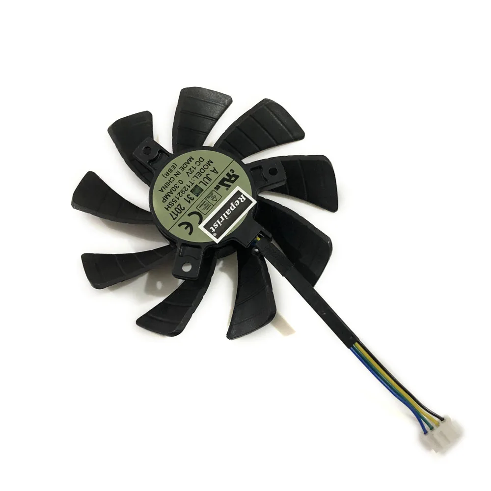 T129215SH GPU VGA Cooler Вентилятор для Zotac GTX 1060 3 GB GTX1060 6 ГБ мини охлаждение для видеокарты как замена