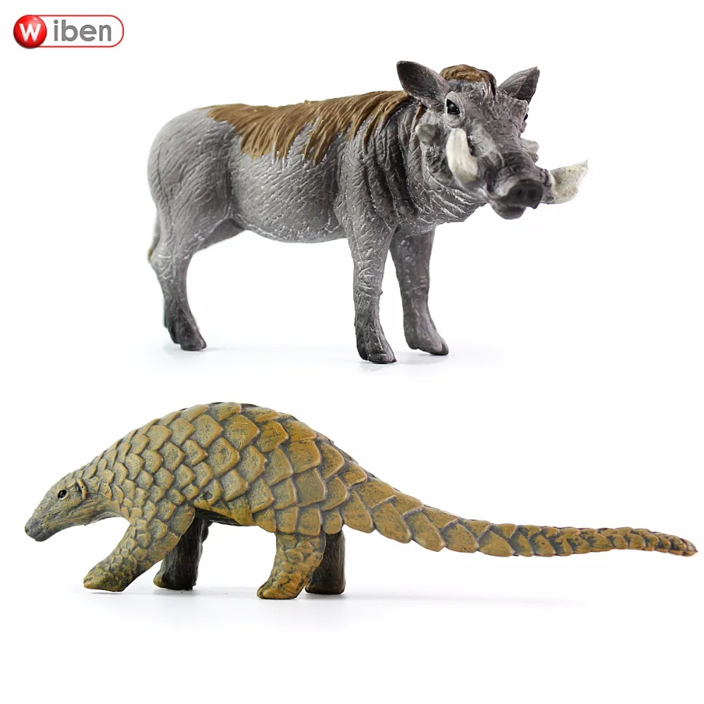 Wiben 2 шт./лот wartogs Pangolin пластиковая модель для моделирования животных экшн фигурки