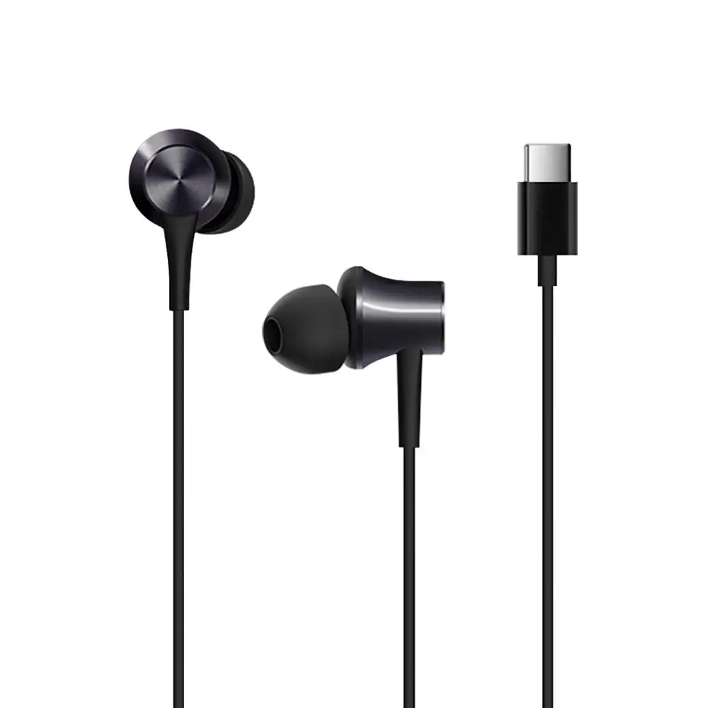 black Новые оригинальные наушники Xiao mi Piston type-C версия mi гарнитура с mi c для Xiaomi mi 6/8 huawei наушники вкладыши - Цвет: black