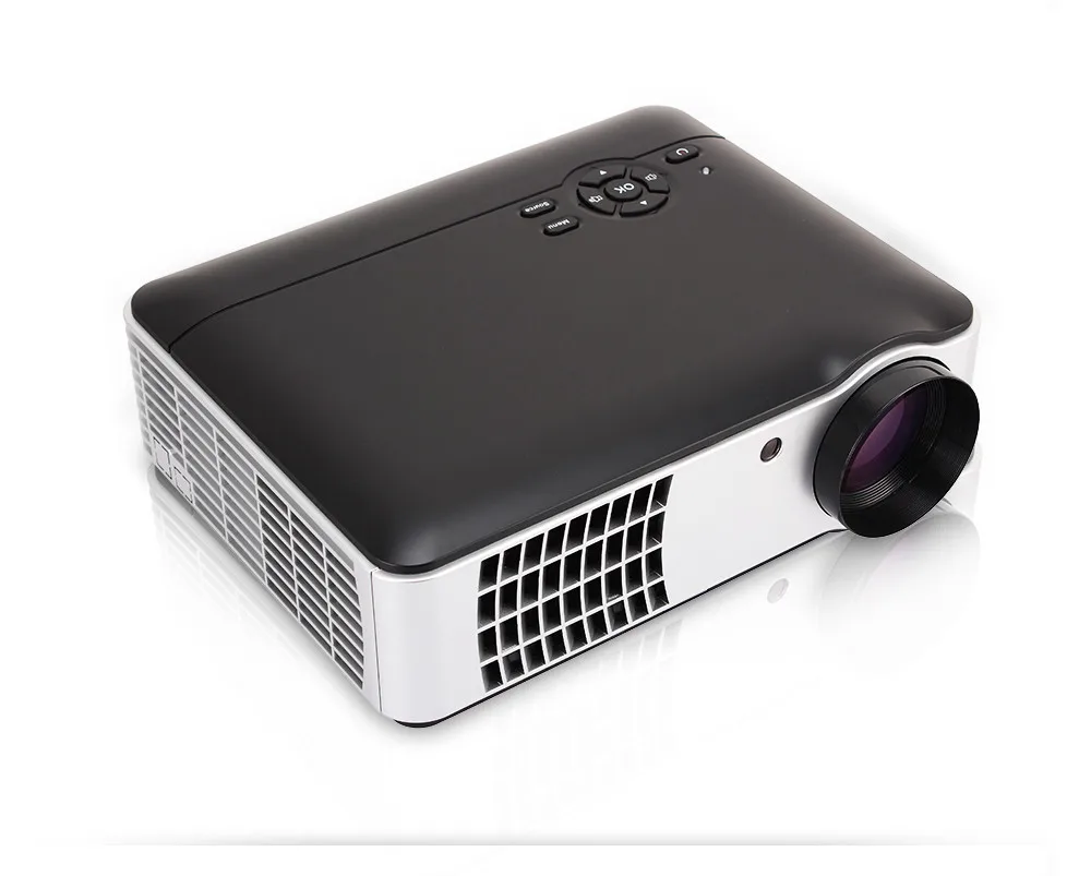 2016 Новый Smart LED Проектор 3500 люмен Android WI-FI 1280X800 HDMI USB 2.0 VGA TV HD 1080 P 3D Projetor Proyector Бимер |
