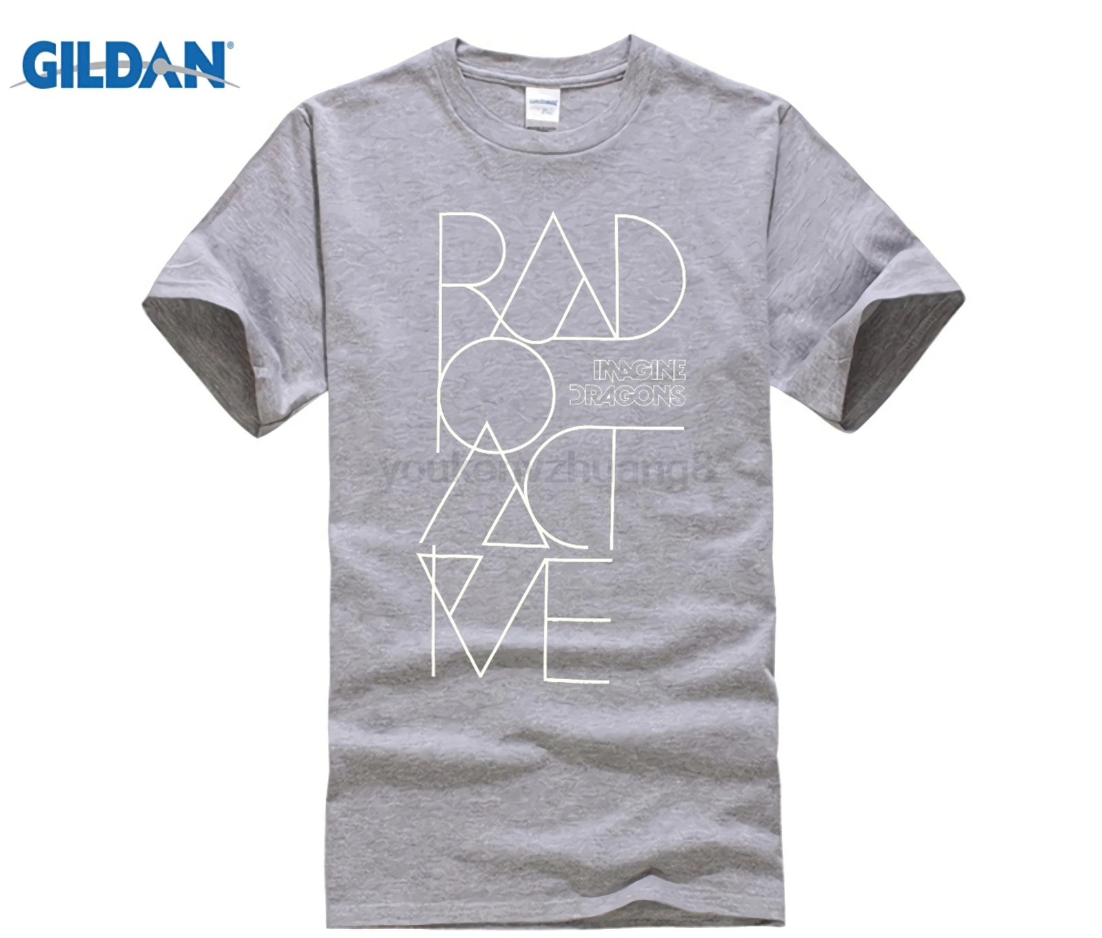 Горячие предложения IMAGINE DRAGONS RADIOACTIVE BLACK SLIM FIT T SHIRT NEW MUSIC ADULT Забавные футболки