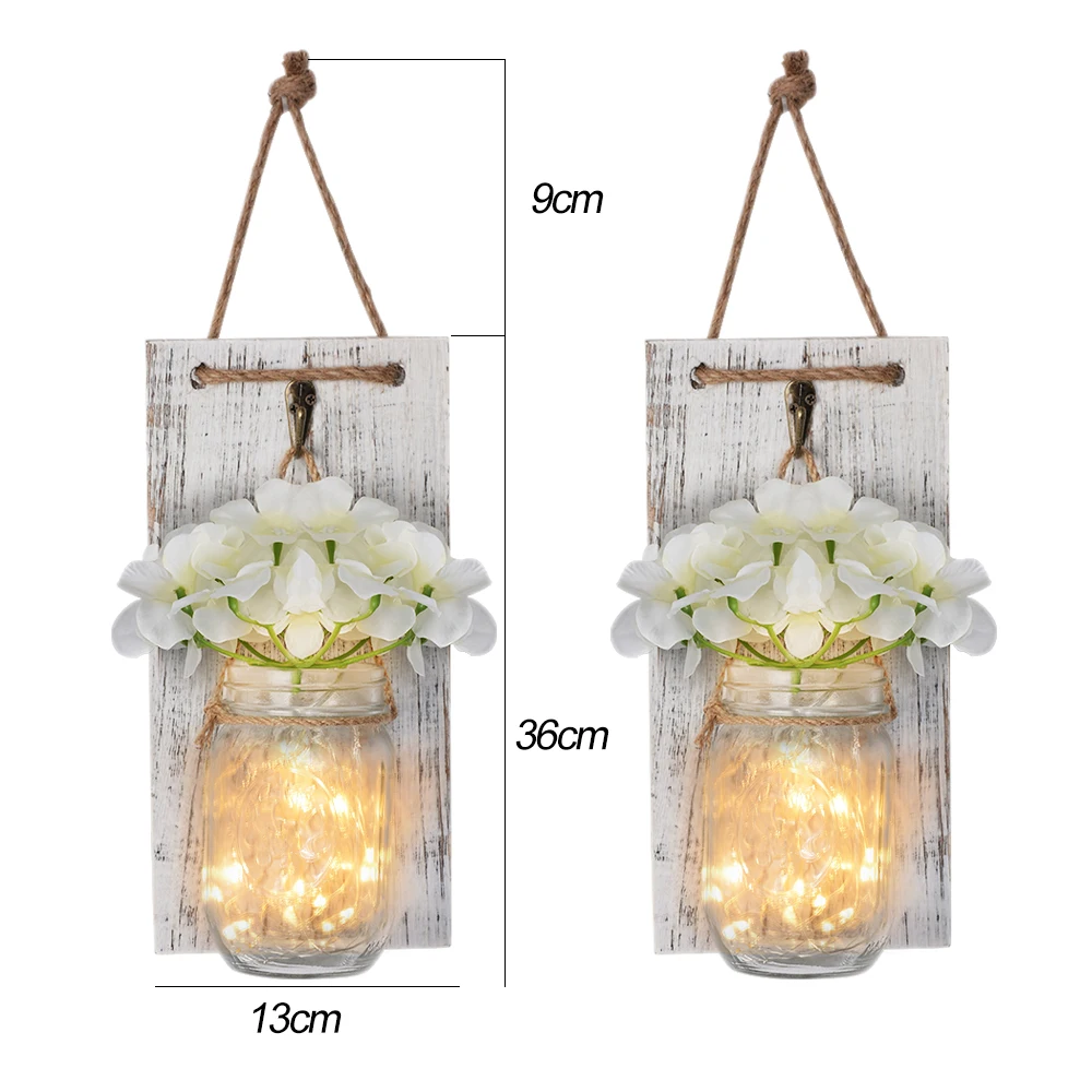 Настенные бра в виде каменщика 2 шт. светодиодный настенный светильник и цветы