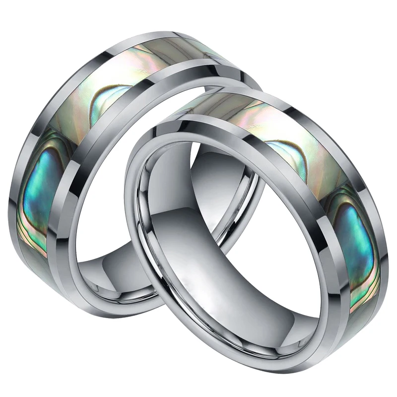 ELSEMODE Ретро панк 8 мм Высокое качество инкрустация оболочка титановая сталь