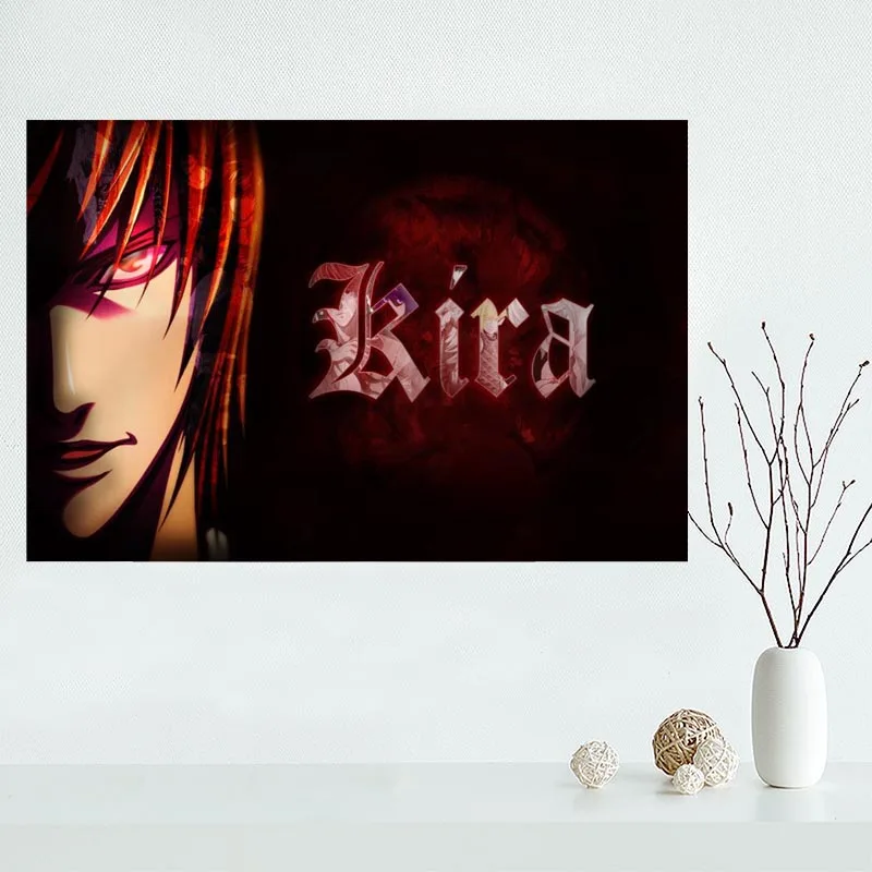 Горячая Распродажа на заказ парусиновый постер с надписью Death Note домашний декор