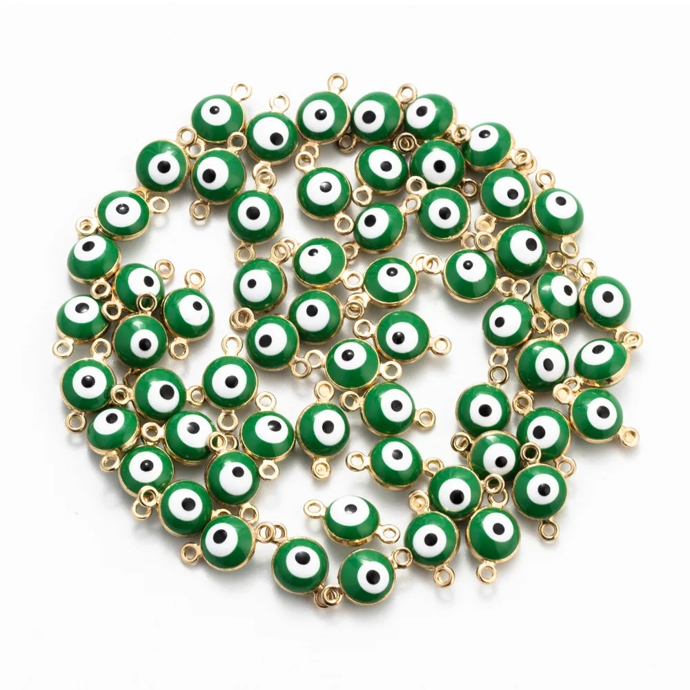 Яркие бусины Lucky Eye от сглаза соединитель для браслетов ожерелий подвесок