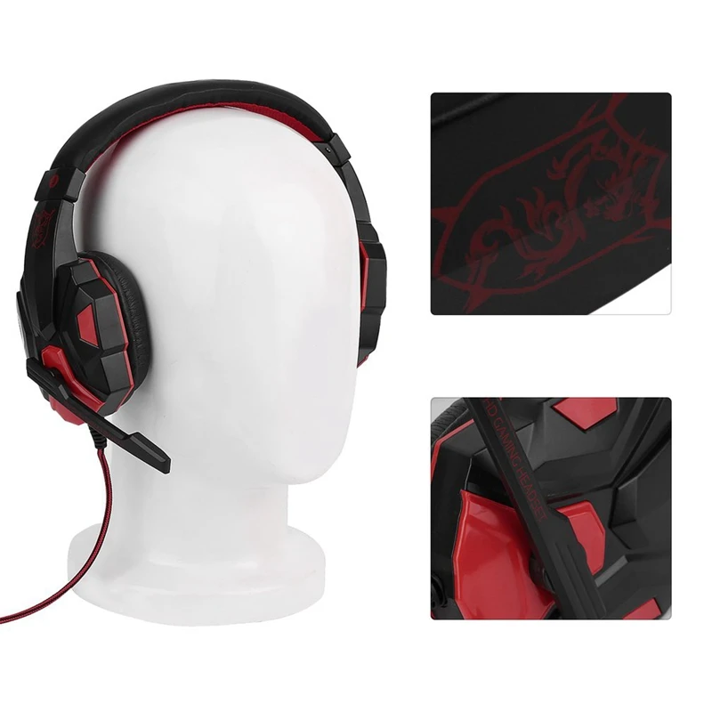 ITSYH 3 5 мм Surround игровая стереогарнитура с микрофоном для PC Красный цвет XP S