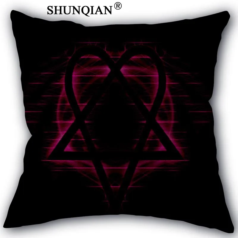 Наволочка him heartagram, хлопок, лен, квадратная Наволочка на молнии, уникальный дизайн, на заказ, 45x45 см, одна сторона - Цвет: Pillowcase