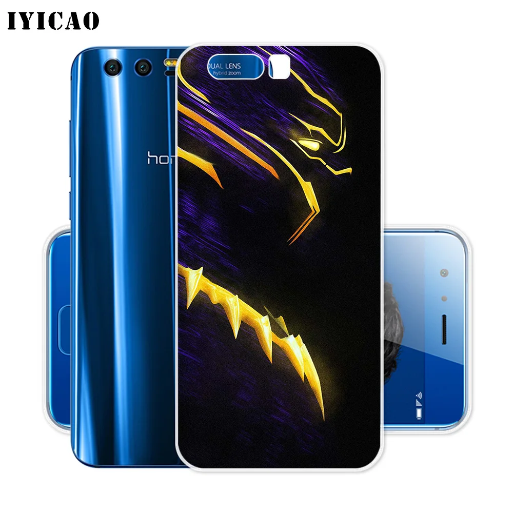 IYICAO черный пантера Marvel Фильм Мягкий силиконовый чехол для Huawei Y9 Y7 Y6 Prime 2018 Honor 8C 8X 8 9