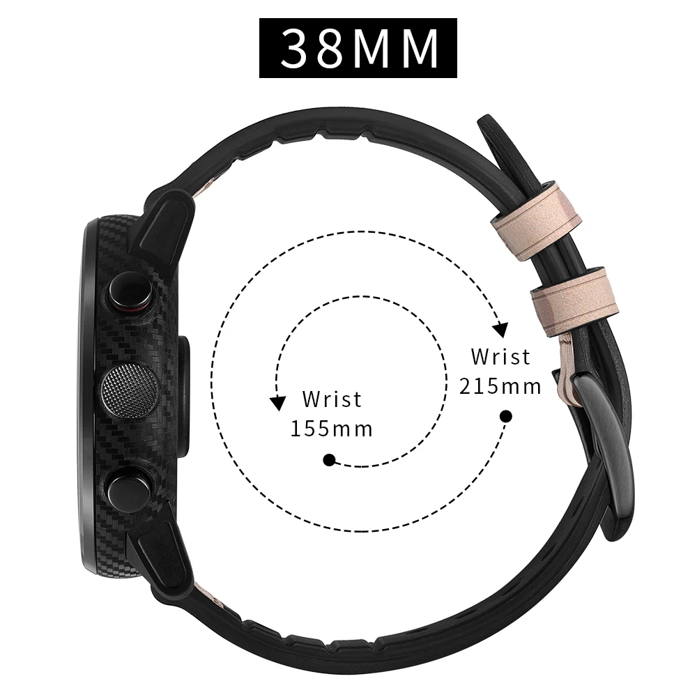 22 мм кожаный ремешок для Xiaomi Huami Amazfit темп Stratos Смарт часы браслет для Xiaomi Amazfit ремешок из натуральной кожи ремень