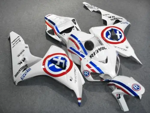Комплект обтекателей для мотоцикла HONDA CBR1000RR 06 07 CBR 1000RR 2006 2007 CBR1000 ABS верхние белые