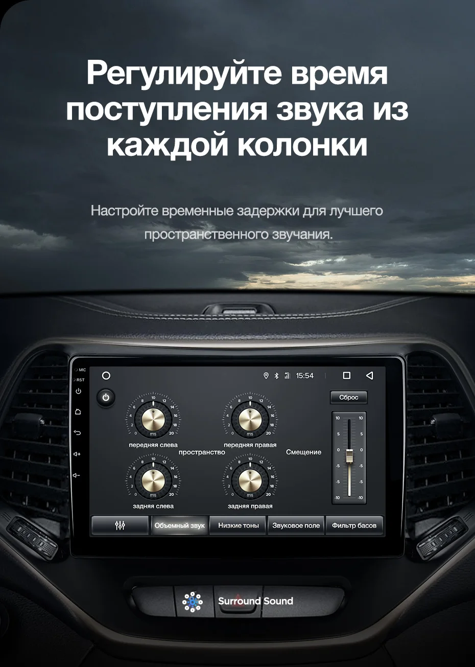 TEYES CC2 Штатная магнитола для Джип Чероки 5 Jeep Cherokee 5 KL Android 8.1, до 8-ЯДЕР, до 4+ 64ГБ 32EQ+ DSP 2DIN автомагнитола 2 DIN DVD GPS мультимедиа автомобиля головное устройство