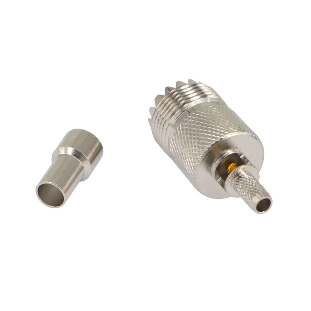 2 шт. обжимные соединители для окон UHF Female SO239 SO 239 RG58 RG142 LMR195 RG400 RF|Соединители| |