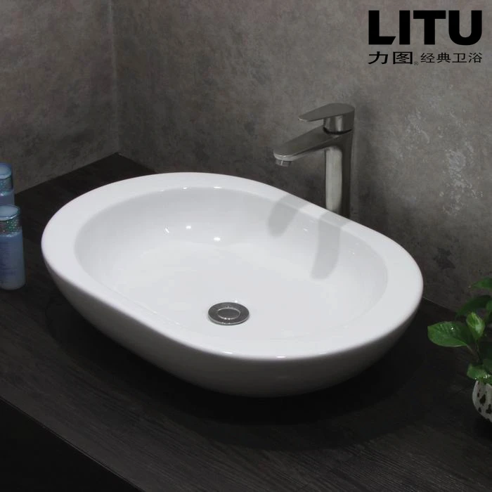 Настольный умывальник Круглый художественный Умывальник керамический домашняя