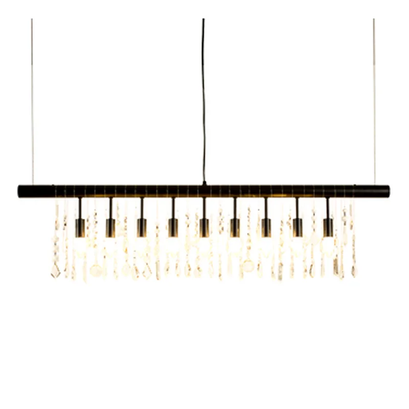 LOFT American Pendant Light Retro Iron Lamp For Bedroom Home Mall Shop Store Dining Room Restaurant Coffee E27 Bulb Crystal | Освещение