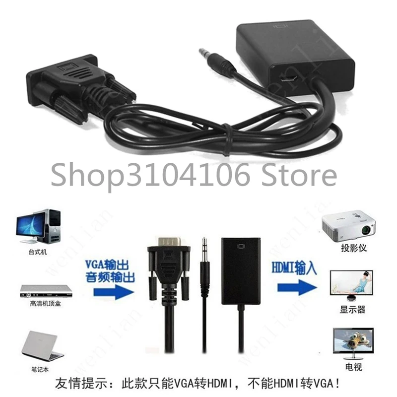 Новый Переходник VGA папа HDMI мама с аудио интерфейсом|vga male to hdmi|vga maleto hdmi |