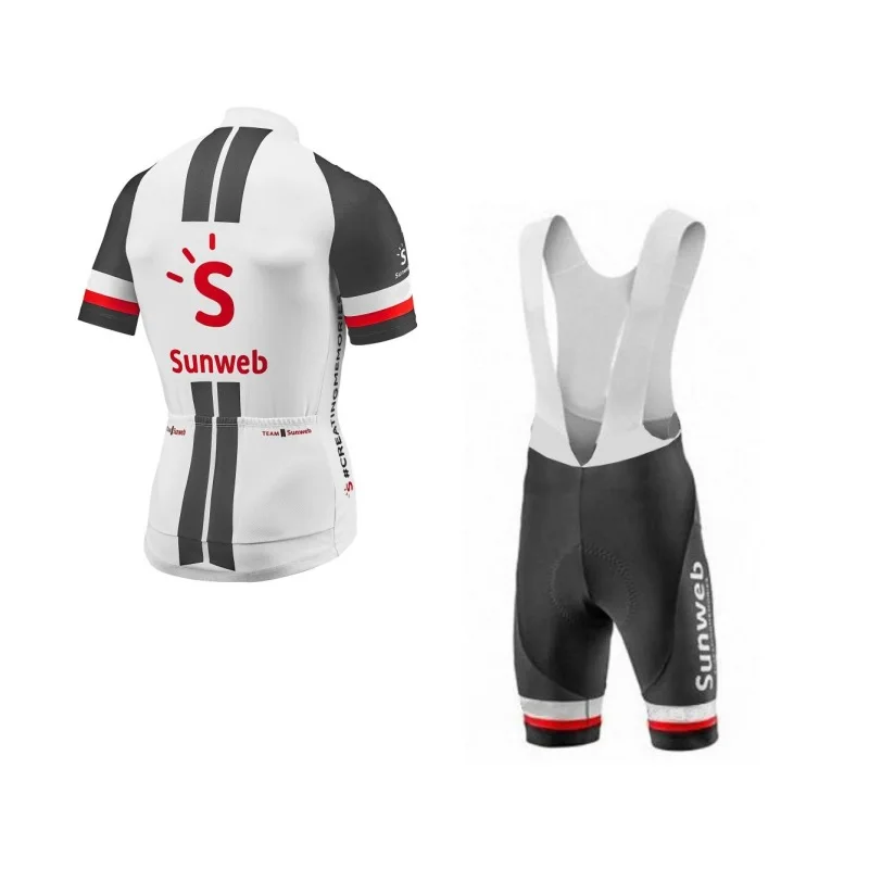 bib sunwebb Pro team black mitchelton набор велосипедных Джерси, Майо MTB Racing ropa Ciclismo, короткий рукав, летняя велосипедная одежда, гелевая - Цвет: bib sunwebb
