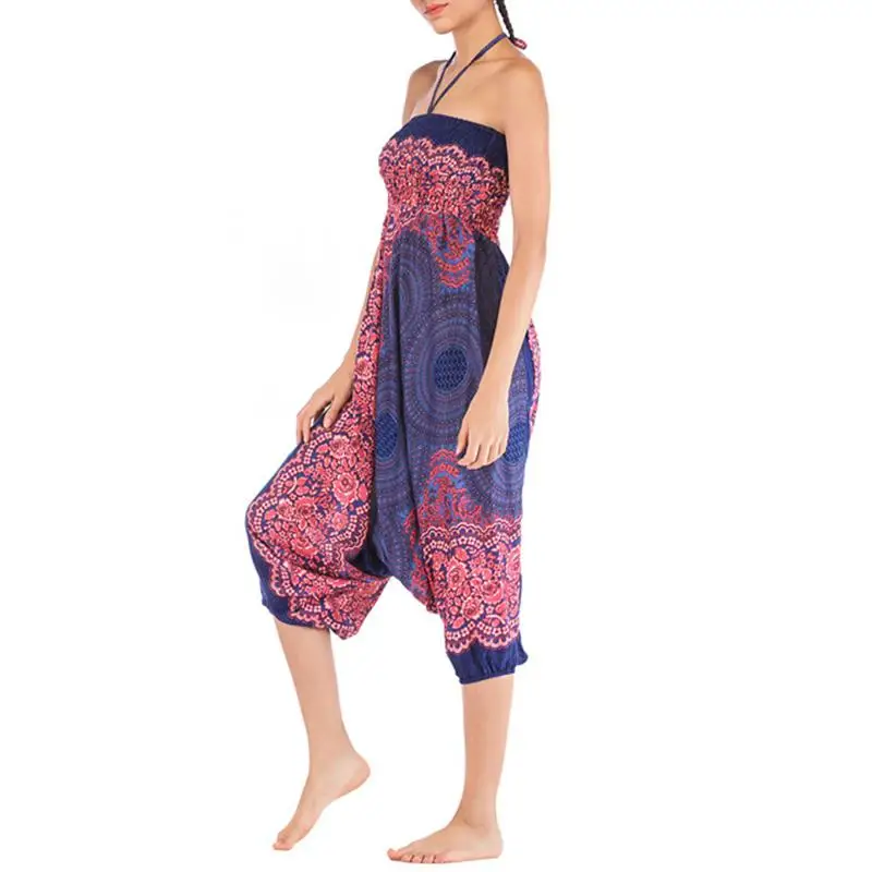 Летние Осенние брюки для женщин, широкие брюки, Boho Aladdin, шаровары, pantalones mujer, свободные богемные штаны с высокой талией