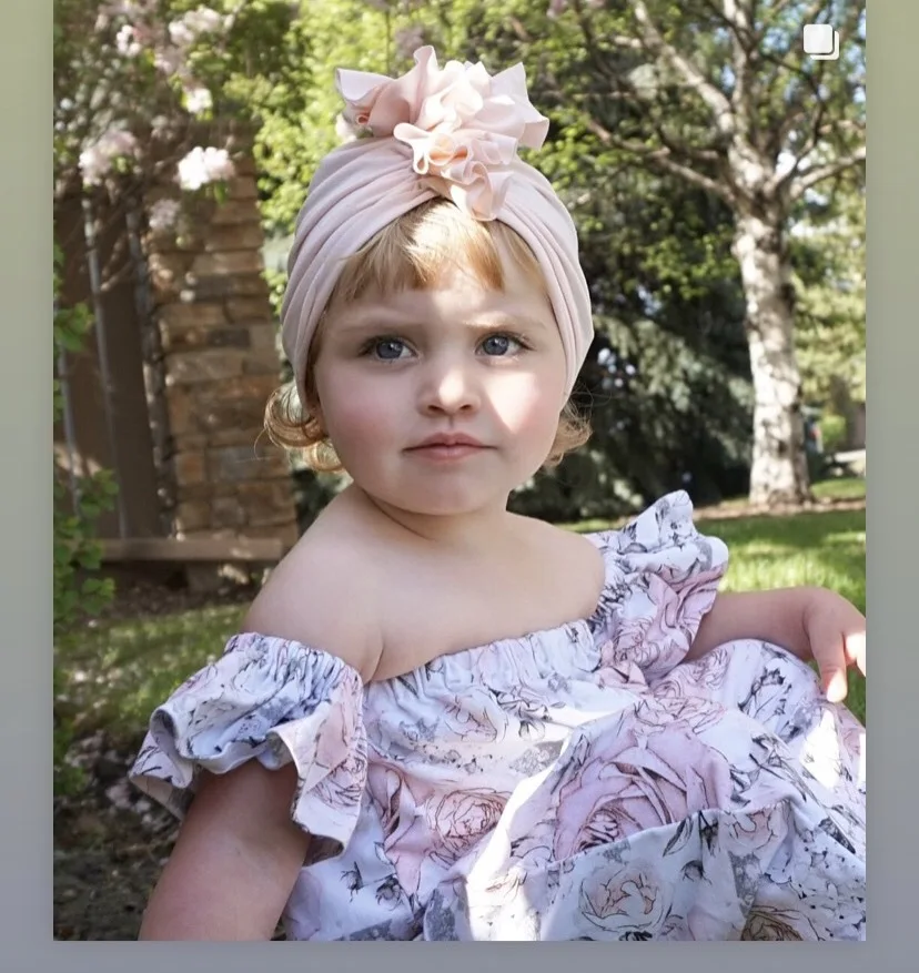 Children's Summer Hat Toddler Baby hats for girls Leopard Big Bowknot Flower Cotton Newborn Hospital Caps Christmas Gift | Детская