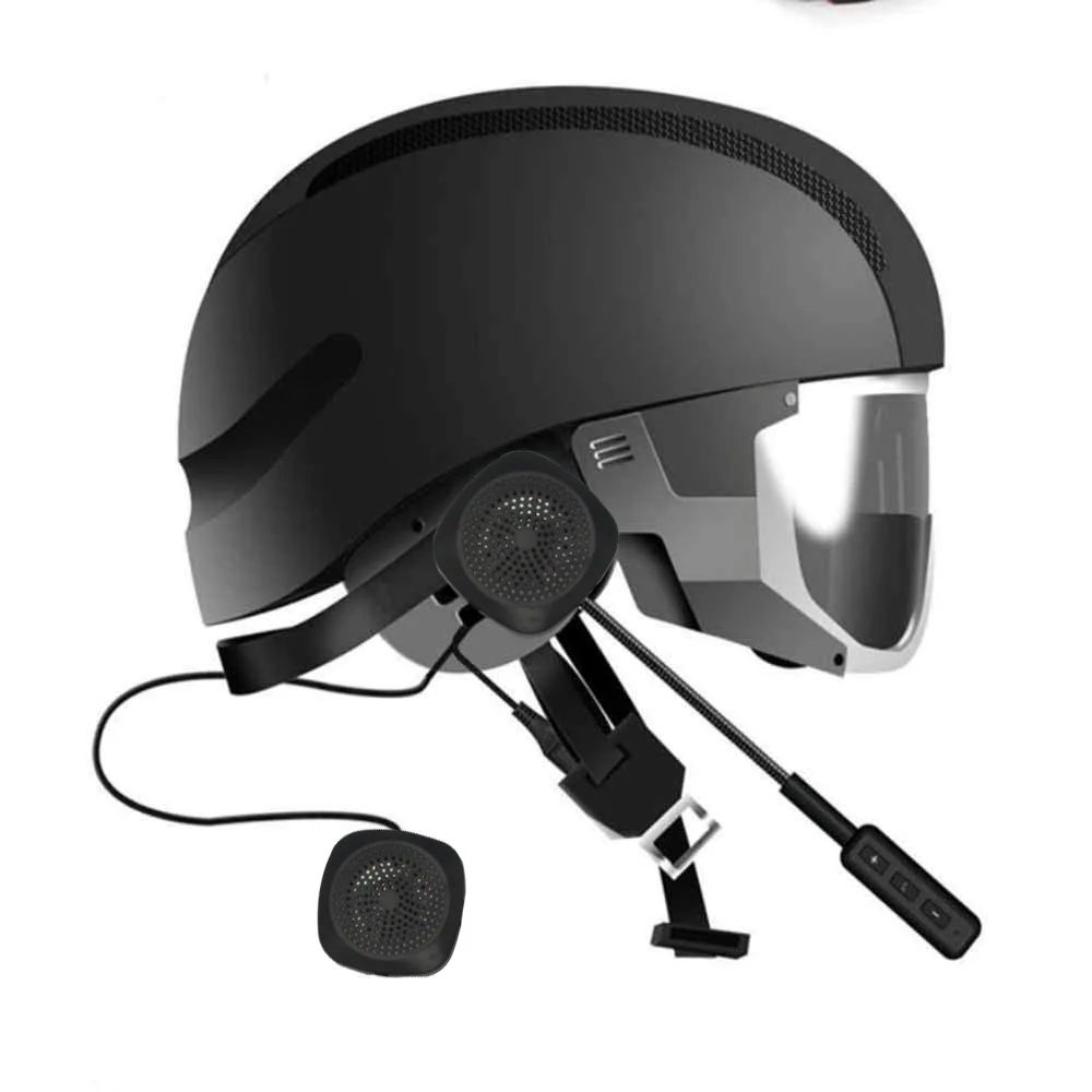 VR робот Мото Bluetooth гарнитура для шлема беспроводной мотоцикл Handsfree Наушники с голосовым управлением для gps музыка мотоцикл езда