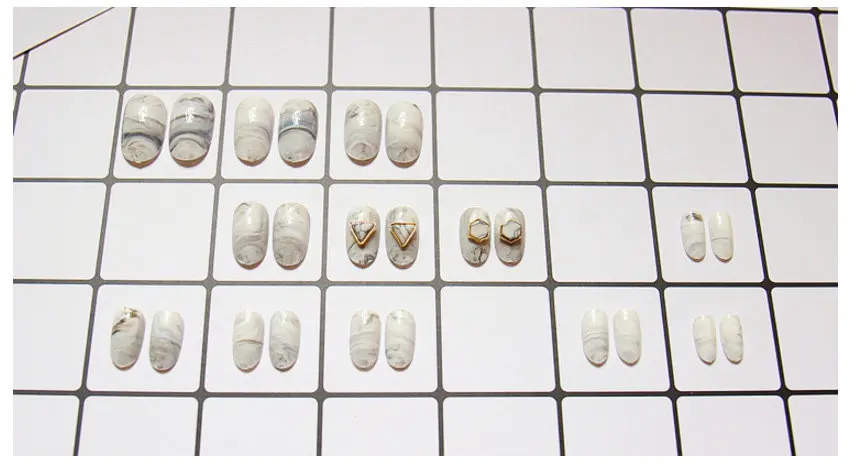 24 шт./компл. Вселенная Harajuku мраморной окраски смолы нейл-арта накладные поддельные накладные ногти с тюбик клея готовой наклейки для ваших ноготков