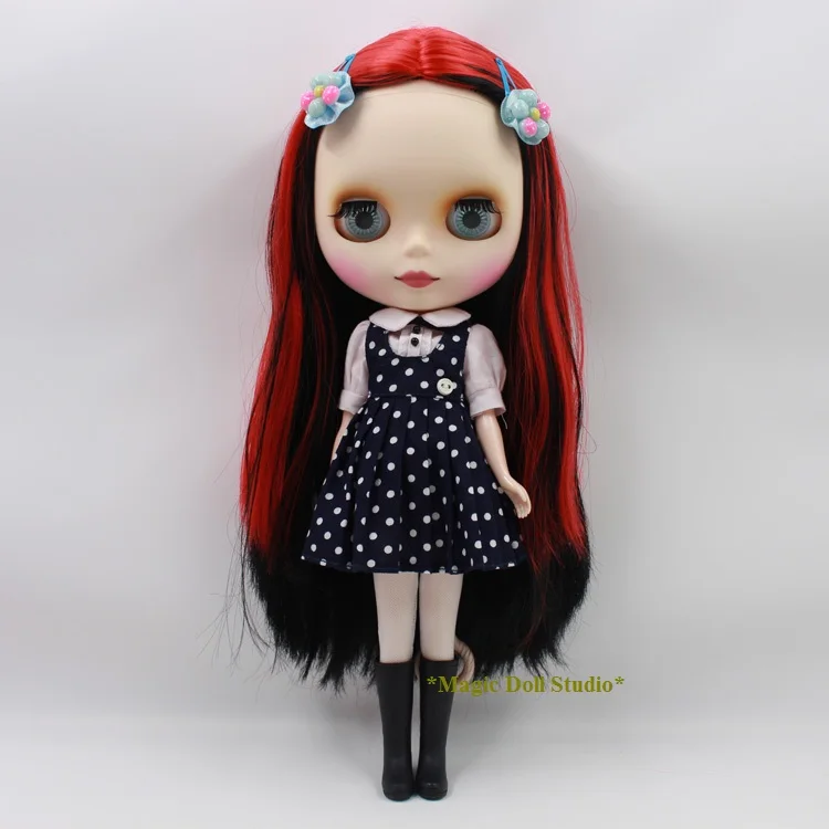 Кукла блайз с черными и красными волосами 11 5 дюйма|big head doll|doll dollblythe doll |