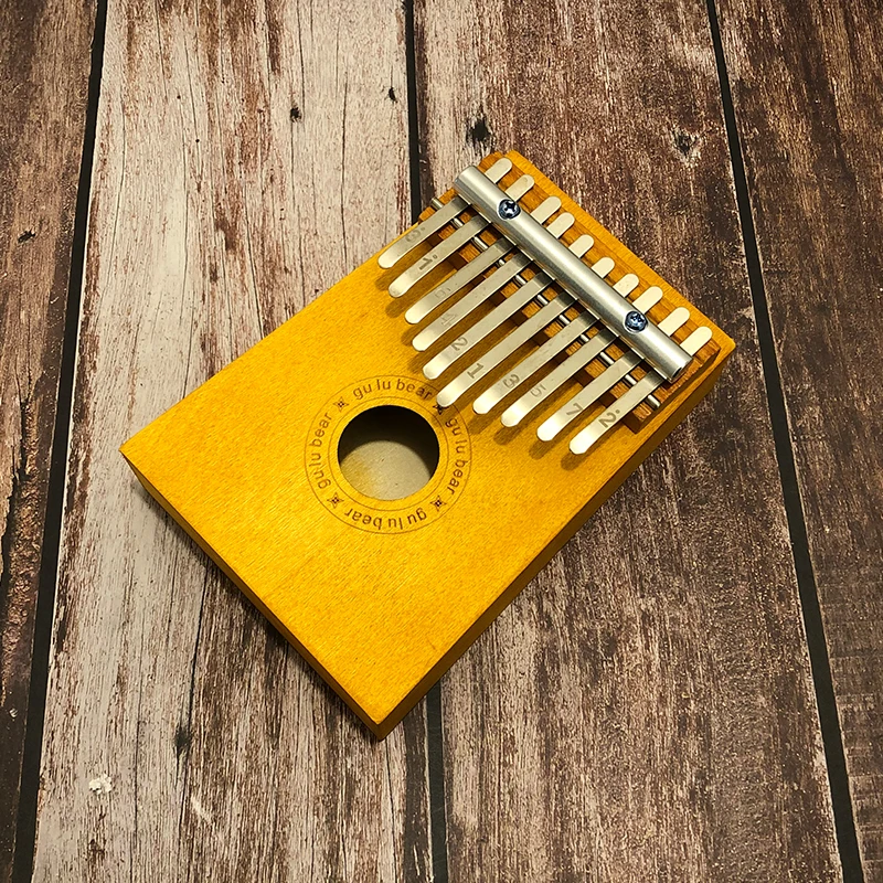 Детское деревянное мини-пианино Kalimba 10 клавиш с чехлом для начинающих | Спорт и