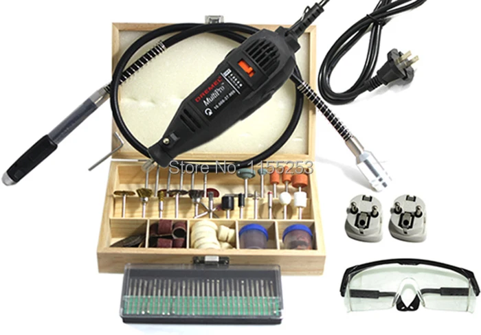 Dremel Hardware Variable Speed Rotary Tool Mini Drill with 130pcs Accessories Flexible tube shaft &amp practical gift Free Shipping |