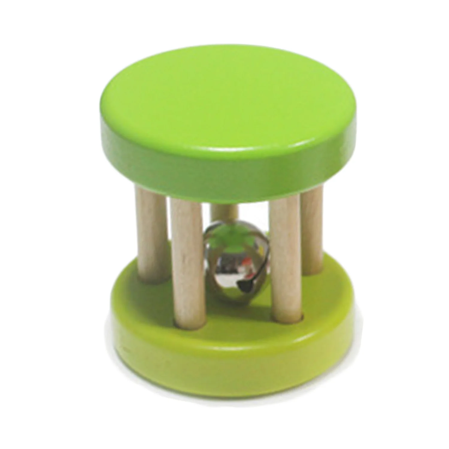 10 Baby Kids Wooden Colorful Musical Instrument Cage Rattle Hand Ring Bell Sand Hammer Rod Handbell Drum Percussion Toy | Игрушки и
