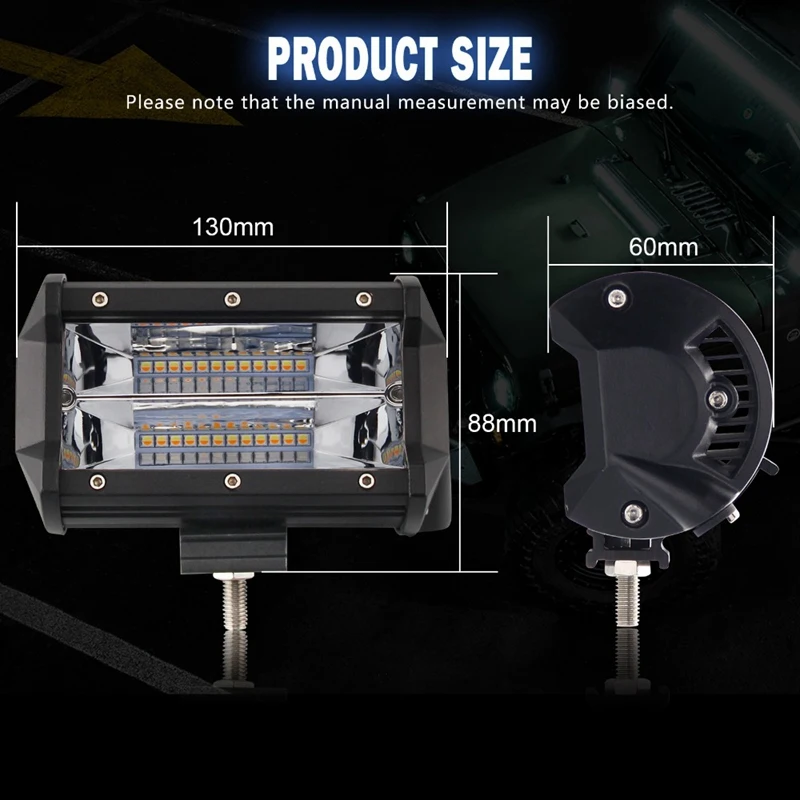 12V Led бар 168W прожектор рабочий светильник противотуманная фара внедорожная Лодка