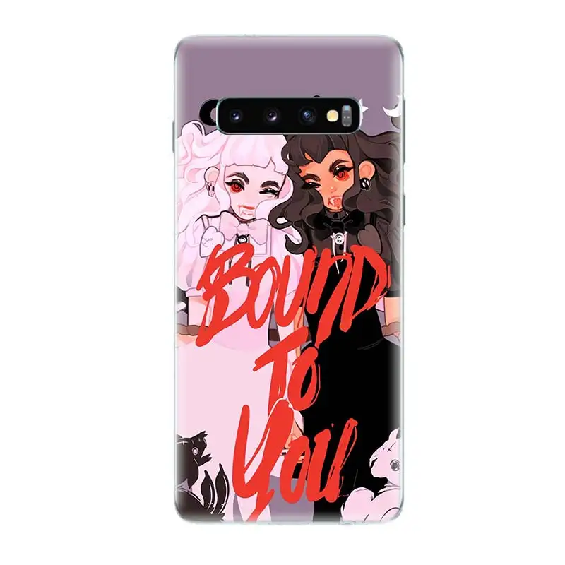 Дьявол модная одежда для девочек Бисер украшения samsung Galaxy S9 S8 A6 A8 Note 9 8 S7 S6 край J4 J6 +