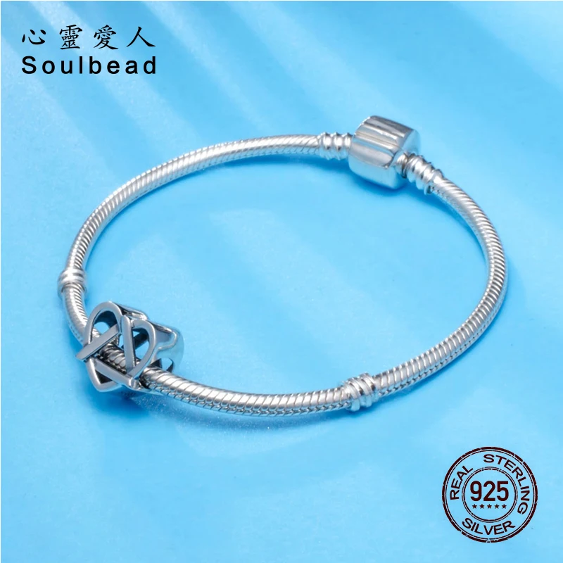 Soulbead серебряные бусины 925 пробы античные отражения принятие символ Шарм бисера Fit