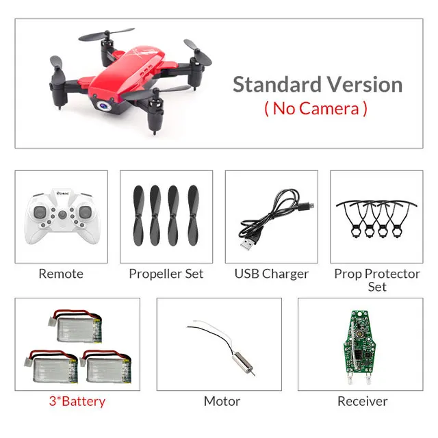 Red(no camera) 3B Мини Дроны с камерой HD RC вертолет с WiFi Безголовый режим RC Квадрокоптер с камерой Режим высокой фиксации игрушки для детей# E - Цвет: Red(no camera) 3B