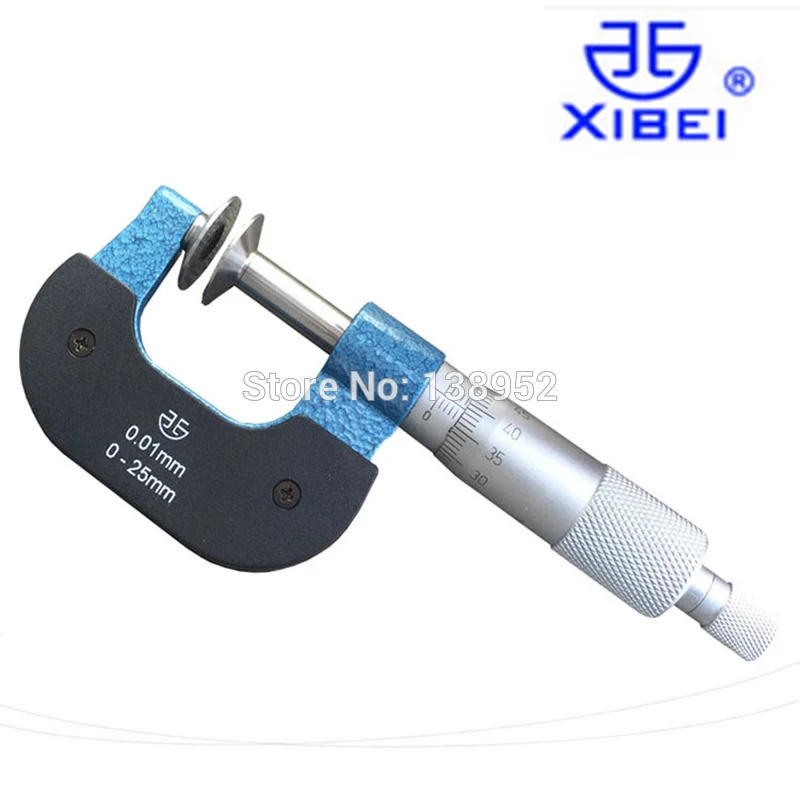 Дисковый микрометр от бренда xibei 0 25 мм 004 для зубных передач микрометр|Микрометры|