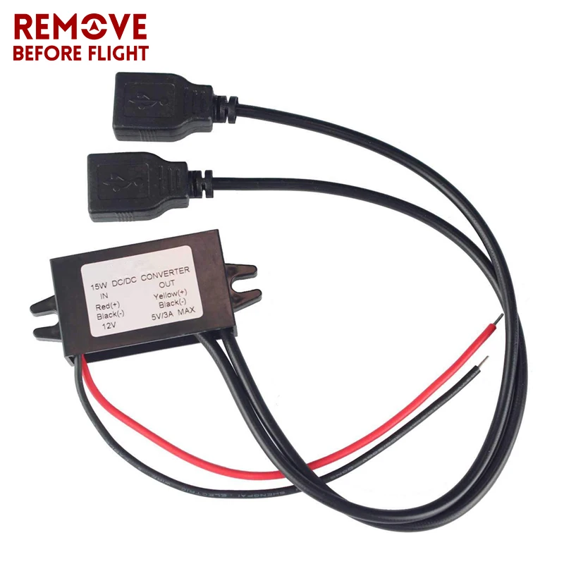 Car Dual USB Charger DC 12V To 5V 3A Power Adapter Supply For Boat Motorcycle converter | Автомобили и мотоциклы