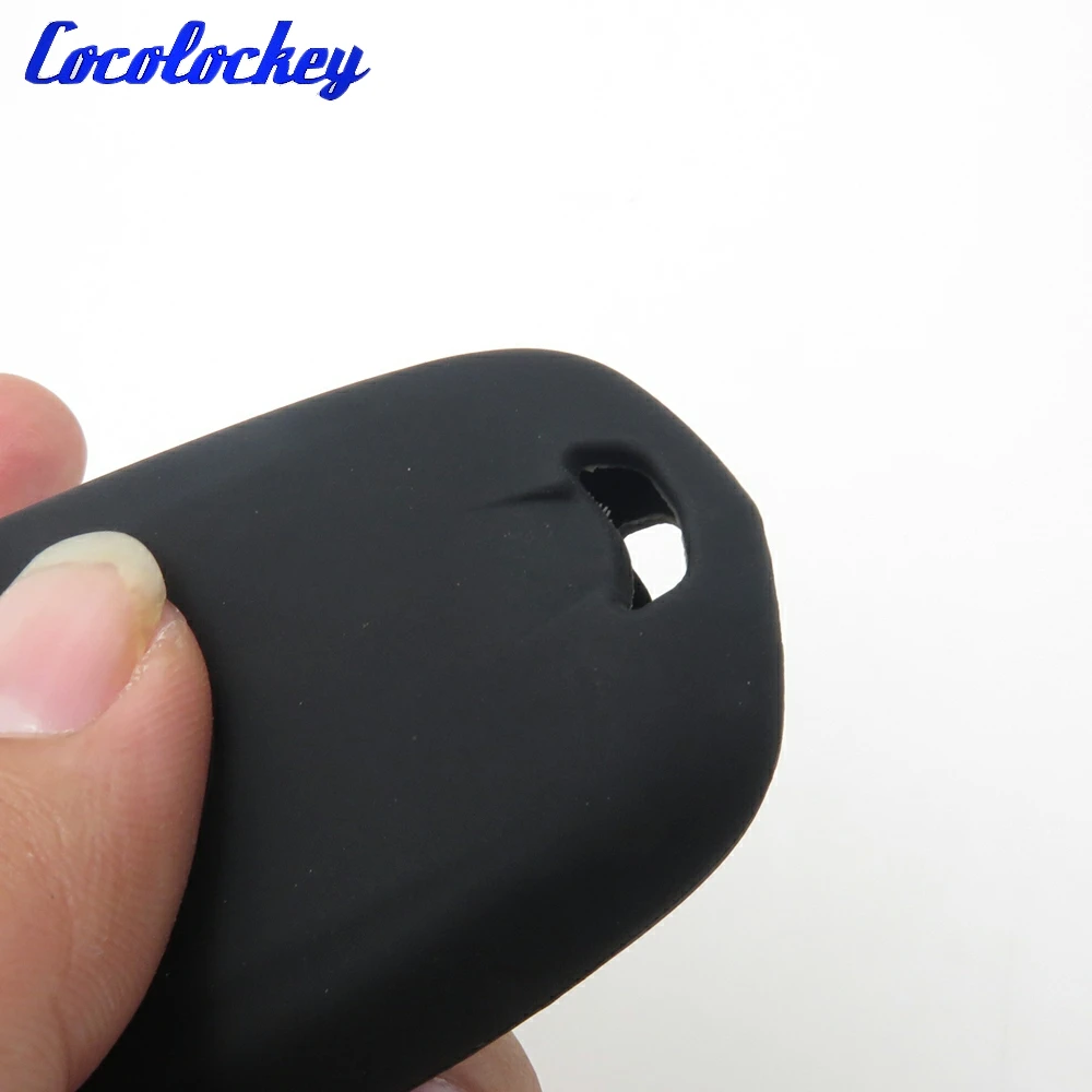 Силиконовый чехол для ключей Cocolockey брелок Cadillac SRX XTS CTS ATS L 5 кнопка без логотипа с