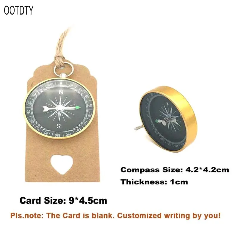 

OOTDTY Travel theme party gift compass Tag Pendant wedding souvenir birthday decorations Festival Party Supply