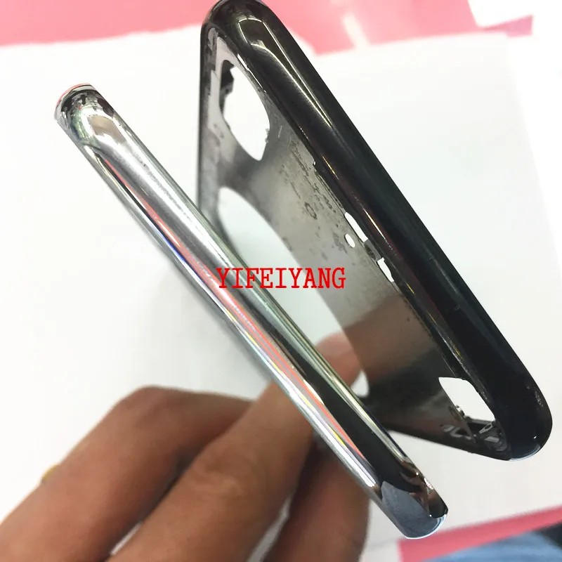 Качественная передняя рамка Корпус корпуса для iPhone X lcd средняя рамка Батарейная дверь