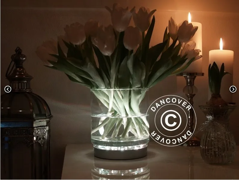 Супер качество E LUMINATOR 6 "Гладкий серебряной отделкой 31 белые светодиодные