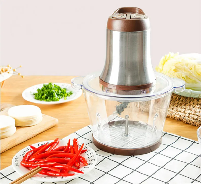 

Мясорубка домашняя электрическая автоматическая, из нержавеющей стали