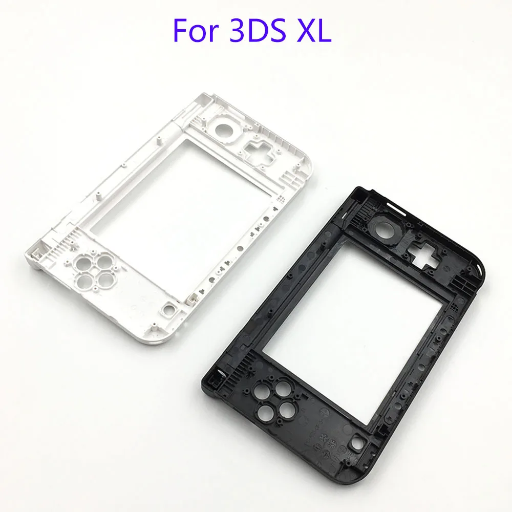 Запасные петли для Nintendo 3DS XL LL черная матовая Нижняя средняя оболочка корпуса|shell