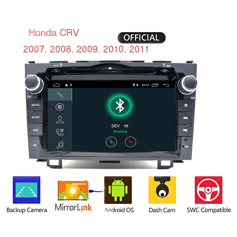 Android 9 0 HD 1024*600 автомобильный dvd-плеер радио для Honda CRV 2007-2011 4G WIFI GPS навигация